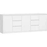 Komoda COSTA 1D3S/2D3S 200cm bílá