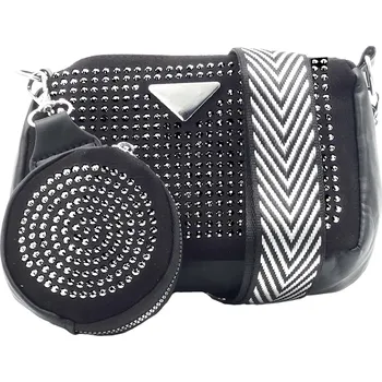 Kabelka Cambell ledvinka s peněženkou černá