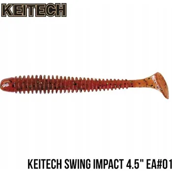 Umělá nástraha Nástraha měkká Keitech Swing Impact 4.5" #EA01 Orange Pepper (6 ks)