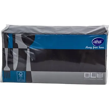 Papírový ubrousek Černé Gastro ubrousky Aha 2w 24x24 200ks