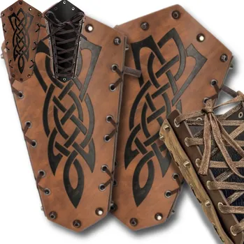 Náramek Středověký pánský kožený náramek na zápěstí, chránič x1