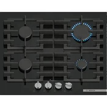 Varná deska Plynová varná deska Bosch Serie 6 PPP6A6I40 59 Cm, 4 hořáky, černá
