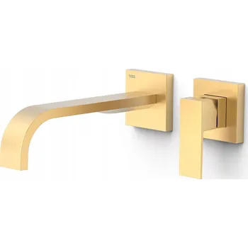 Vodovodní baterie Umyvadlová baterie pod omítku Tres Cuadro zlatá