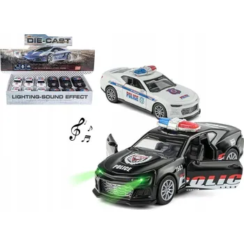autíčko KOVOVÉ AUTO POLICIE SVĚTLO A ZVUK HRAČKA PRO DĚTI