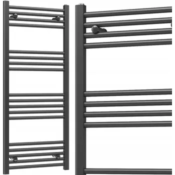 Radiátor Koupelnový radiátor vodní Gamma 482 W 500 x 1200 mm černý