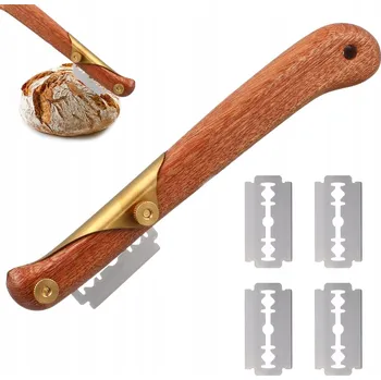 Kuchyňský nůž Nůž na chleba, nožík, čepel na nařezávání a zdobení pečiva, žiletky 2KS