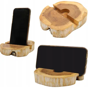 Obraz Velký dřevěný stojan na telefon ze dřeva Dárek
