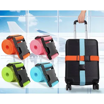 DVOJITÝ ZAJIŠŤOVACÍ POPRUH NA KUFR, TAŠKU, CESTOVNÍ ZAVAZADLO - MIX 4 KS