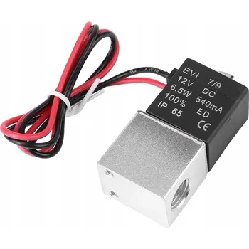 Ventil ELEKTROMAGNETICKÝ VENTIL VZDUCHOVÝ NC 1/4" DC12V NORMÁLNĚ ZAVŘENÝ