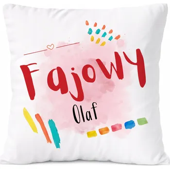 Polštář Polštář pro Franka jako Dárek s potiskem bílý PoliDraw