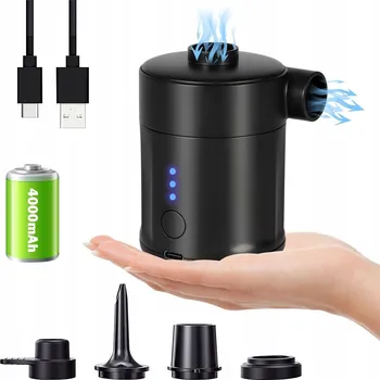 MOBILNÍ AKUMULÁTOROVÁ PUMPA NA MATRACE, BAZÉNY + 4 NÁSTAVCE