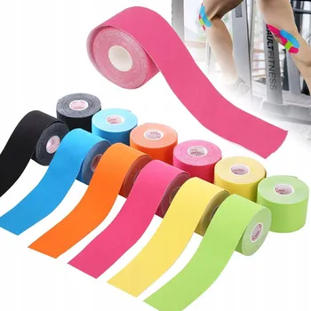 Tejpovací páska 12x KINEZIOLOGICKÁ PÁSKA TEJP NA TĚLO NA KOLENA LOKTY 5cm x 5m