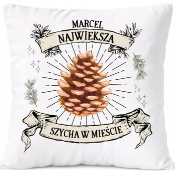 Polštář Polštář pro Davida jako Dárek s potiskem Bílý PoliDraw