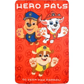 Dětská deka Tlapková patrola PEJSCI DEKA FLEECEOVÁ 100x150cm FN15C