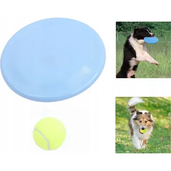 Hračka pro psa Hračka pro psy – sada míček + frisbee, pro aportování a hraní