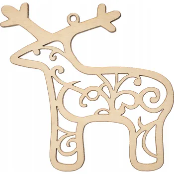 Vánoční ozdoba KRÁSNÁ DŘEVĚNÁ VÁNOČNÍ OZDOBA - SOB