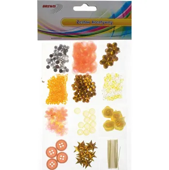 kreativní sada Kreativní DEKORAČNÍ SADA Oranžové KORÁLKY Brewis