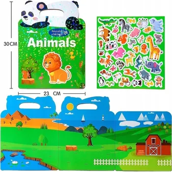 KNÍŽKA S NÁLEPKAMI ZVÍŘATA