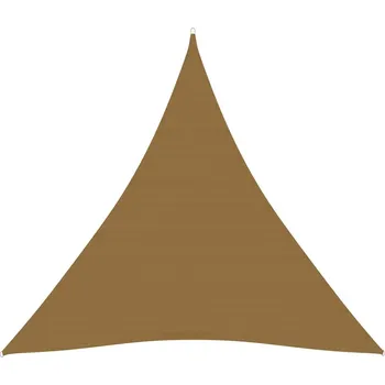 Stínicí technika vidaXL Stínící plachta 160 g/m2 taupe 3,6 x 3,6 x 3,6 m HDPE