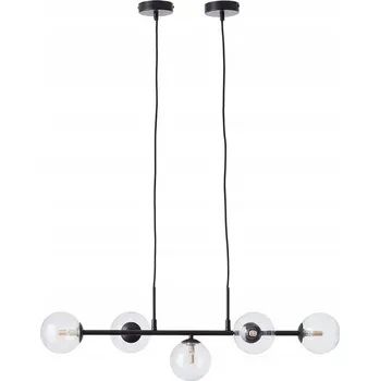 MODERNÍ Závěsné svítidlo Orbit 5 STÍNIDEL - černé / kouřové sklo