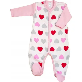 OVERAL overal rozepínací standard Srdíčka vel. 104 KLEKLE