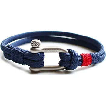 Náramek Pánský sportovní náramek z paracordu se šeklem