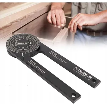 Úhloměr Úhloměr hliníkový 360° měřič stupňů úhlové pravítko