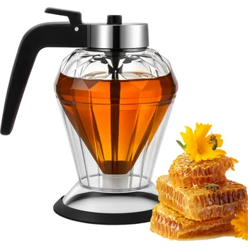 Dávkovač mýdla Household Dávkovač oleje a medu s podložkou 200 ml / Černý