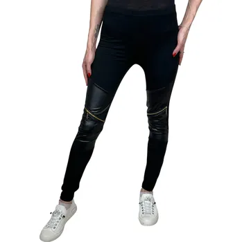 Dámské legíny Fashion Dámské černé legíny SAMARA Barva: Černá, Velikost: XL-2XL