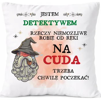 Polštář Dárek Polštář Gravedigger s potiskem , bílý PoliDraw