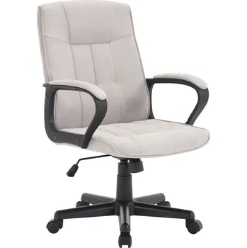 Nábytek Kancelářské křeslo, světle šedá/černá, LANDIS