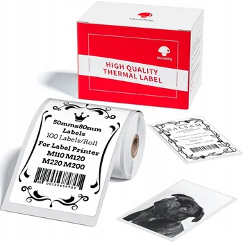 Samolepící etiketa Phomemo M110 bílé samolepicí štítky 50x80mm