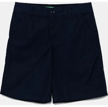 Chlapecké kraťasy Dětské bavlněné šortky United Colors of Benetton 4AC7C903O.G.Seasonal námořnická modř 59X, vel. 122