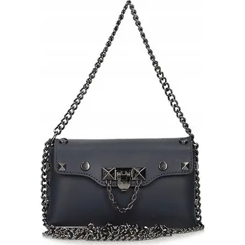 Kabelka Toscanio kabelka přes rameno přírodní kůže lícová modrá