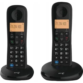 Stolní telefon BT Everyday Phone Twin Bezdrátový Domácí Telefon DECT Černý