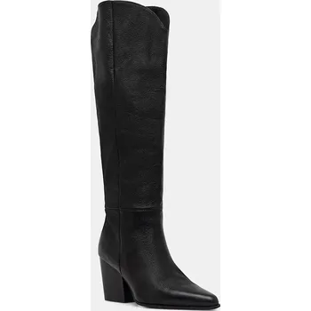 Dámské kozačky Kožené kozačky Aldo KAELY dámské, černá barva, na podpatku, 14100202 14100202.KAELY 99X, EUR 39