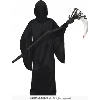 Karnevalový kostým Kostým Smrtky Černý Temná Smrtka Kostým Ponurého Žnece 147