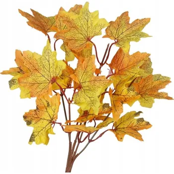 umělá květina UMĚLÉ KVĚTY ROSTLINY LISTY JAVORU KYTICE PODZIM