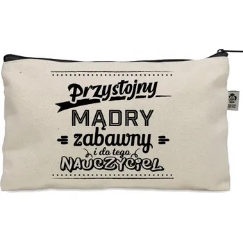 Kosmetická taška Béžová kosmetická taštička jako dárek ke Dni učitelů KO_330