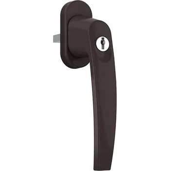 OKENNÍ KLIKA BALKONOVÁ ALU S KLÍČEM VICTORY BRONZOVÁ