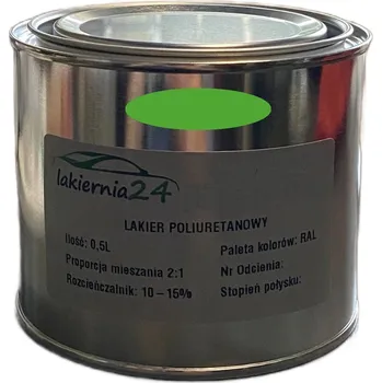 Lak na dřevo Barva Polyuretanová průmyslová barva, polyuretanový lak lesklý 0,5l 2:1 RAL 6018