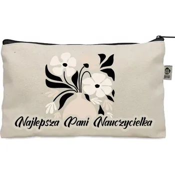 Kosmetická taška Béžová kosmetická taštička jako dárek ke Dni učitelů KO_335 b