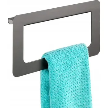 KOUPELNOVÝ VĚŠÁK NA RUČNÍKY, MONTÁŽ NA ZEĎ antracit