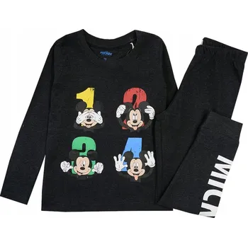 Chlapecké pyžamo Myšák Mickey (Myška Mickey) pyžamo chlapecké, souprava s dlouhým rukávem, šedá, velikost 110, R308A