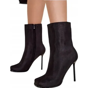 Dámská zimní obuv Royalfashion dámské kotníkové boty s podpatkem, velikost 38