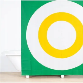 Sprchový závěs ZÁVĚS ZÁVĚS DO SPRCHY VINYLOVÝ s háčky PEVA 183 x 183 cm FAB