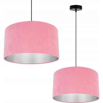 ZÁVĚSNÉ STROPNÍ SVÍTIDLO JEDNODUCHÝ LUSTR CHROMOVANÝ STŘÍBRNÝ SE STÍNIDLEM GLAMOUR