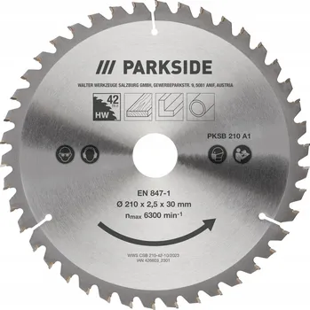 Pilový kotouč PARKSIDE PILOVÝ KOTOUČ PKSB 210 A1 80 210MM na dřevo