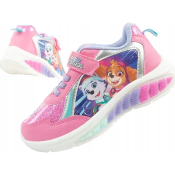 Dívčí tenisky Dětská sportovní obuv sneakersy Leomil vel. 27 dívčí Tlapková patrola LED