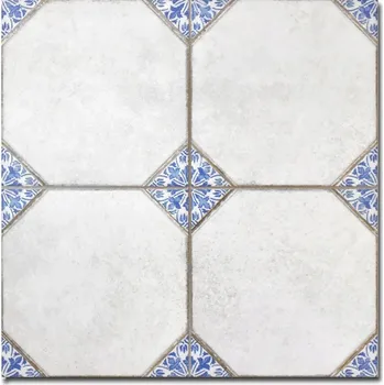 Dlažba Modro-šedé gresové dlaždice REALONDA LEEDS BLUE 33x33